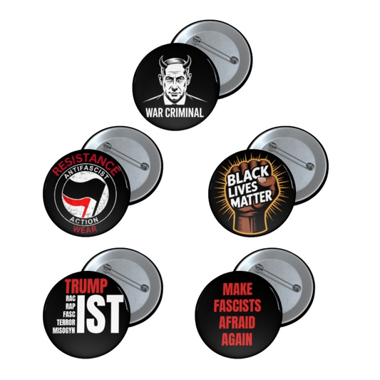 Antifa Pin Set - 5 pcs